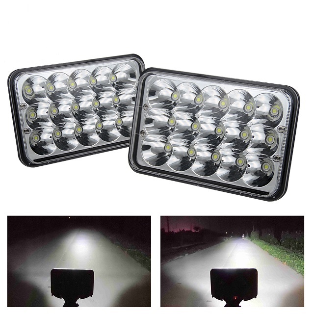 Carro retângulo LED farol 1002