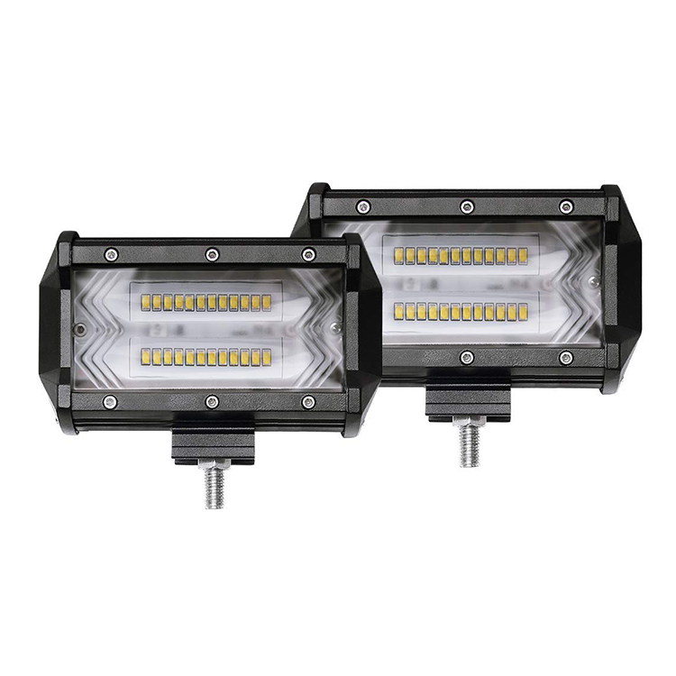 Luz de trabalho LED cauda de peixe amarelo / branco de 5 "JG-9628Z