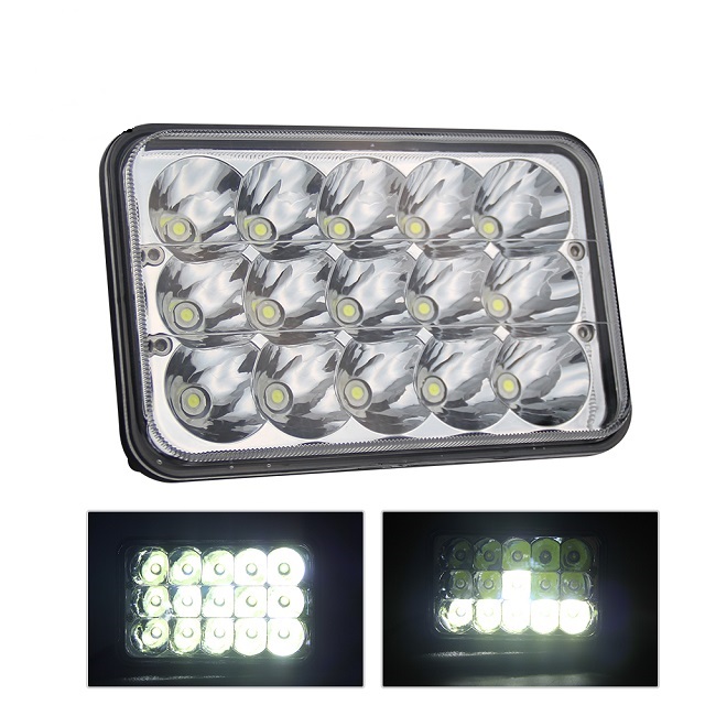 Carro retângulo LED farol 1002