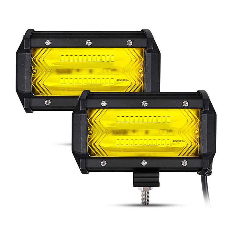 Luz de trabalho LED cauda de peixe amarelo / branco de 5 "JG-9628Z