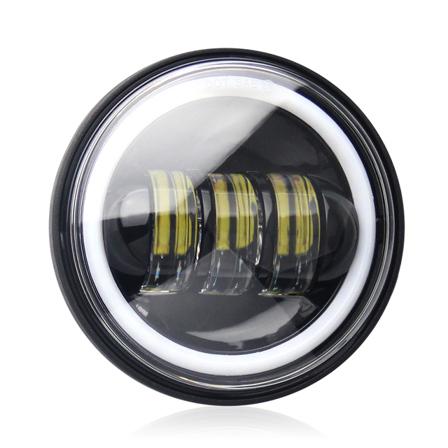 4,5 "Inch LED FOG LUZES COM OLHOS DE ANGLE PARA HARLEY MOTORCIONE JG-W002B