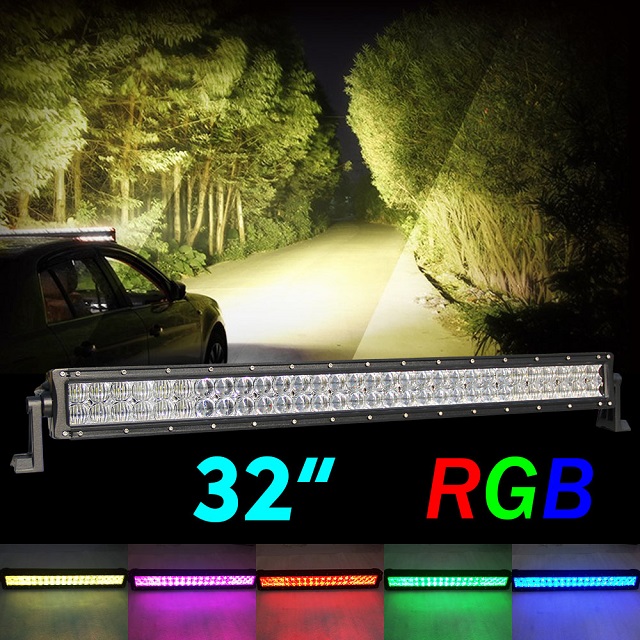 Jeep RGB Linha dupla 22-52 polegadas Barra de luz LED JG-9624R