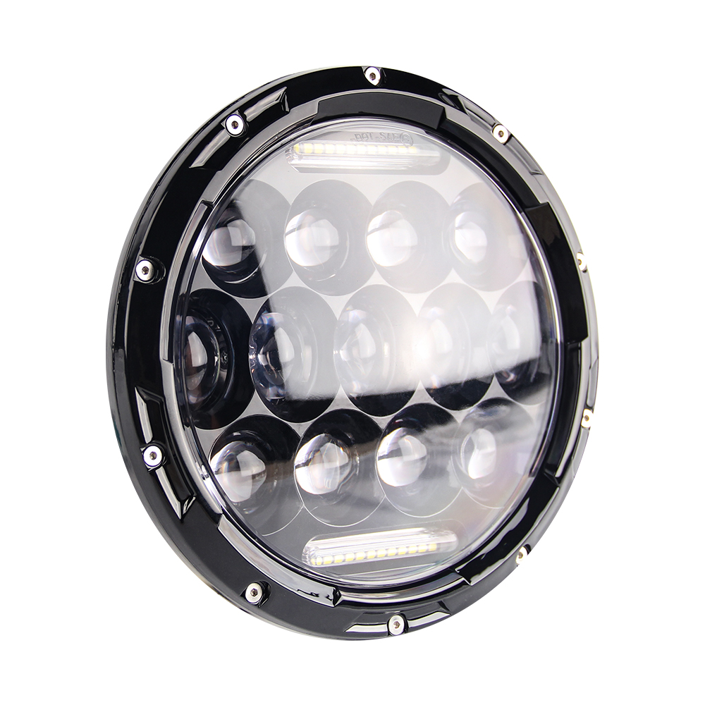 Farol de LED redondo ultrafino com ponto SAE de 7 polegadas JG-J005T