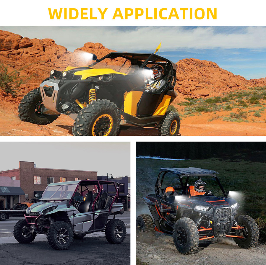 Espelhos laterais SXS com luzes Aplica&ccedil;&atilde;o