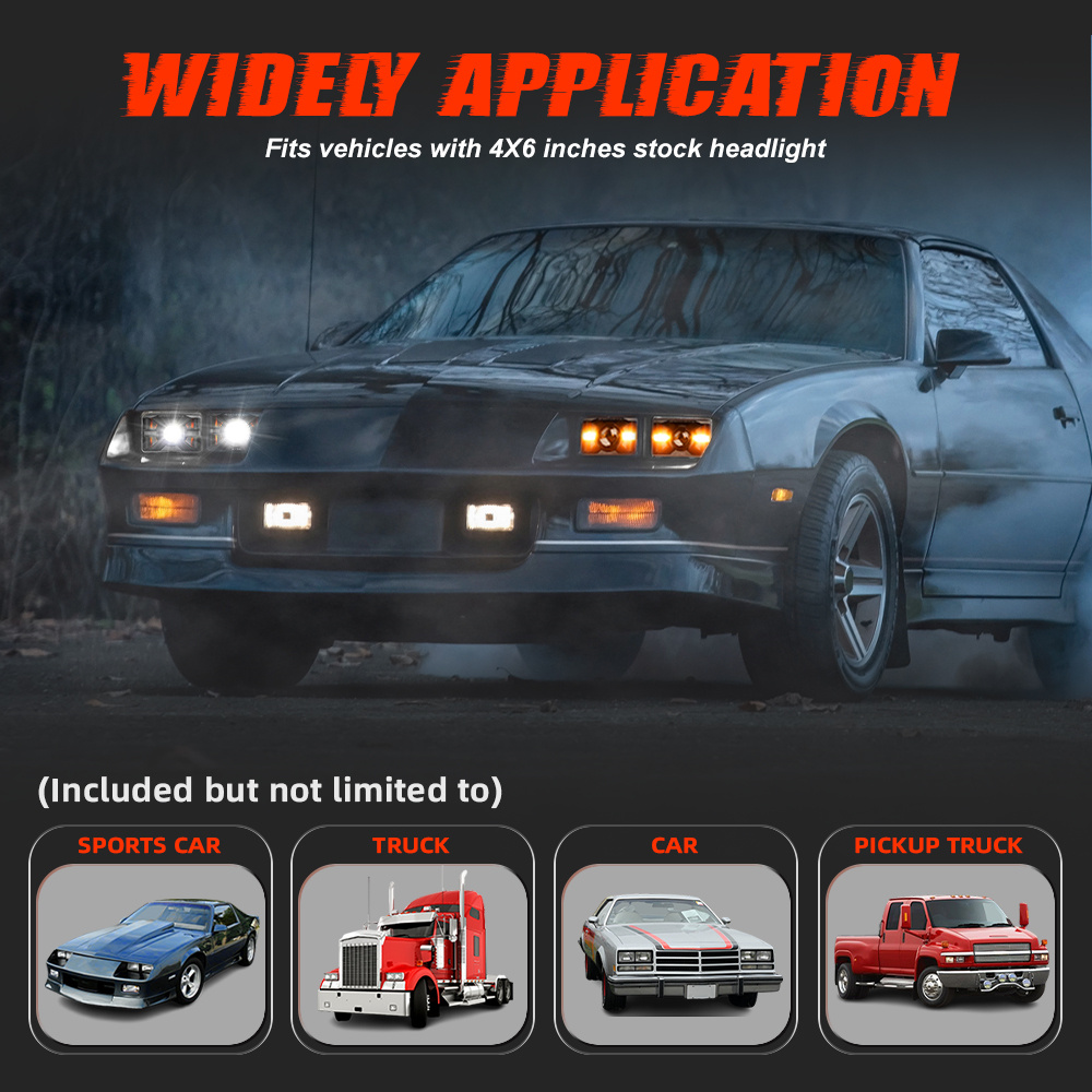 Cabe ve&iacute;culos com farol de 3x6 polegadas de estoque 10