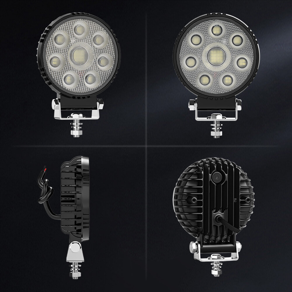  4 "Luz de trabalho LED anti-Glare redonda para tratores-GC-930D-8