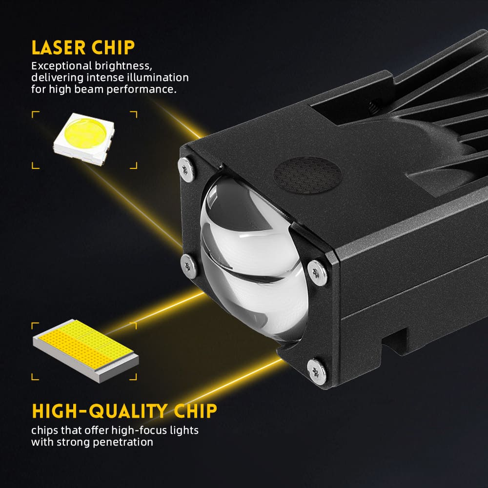 Atualize Super Bright Dual Color Alta Baxagem Baixa Lens de Grill Lights -JG -993Pro