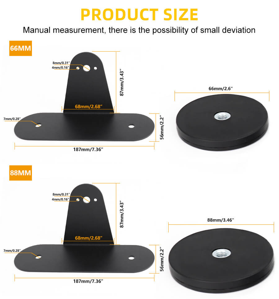 Suporte universal para o pacote e tamanhos de barra de luz de luz off-road JG-YQ-003A