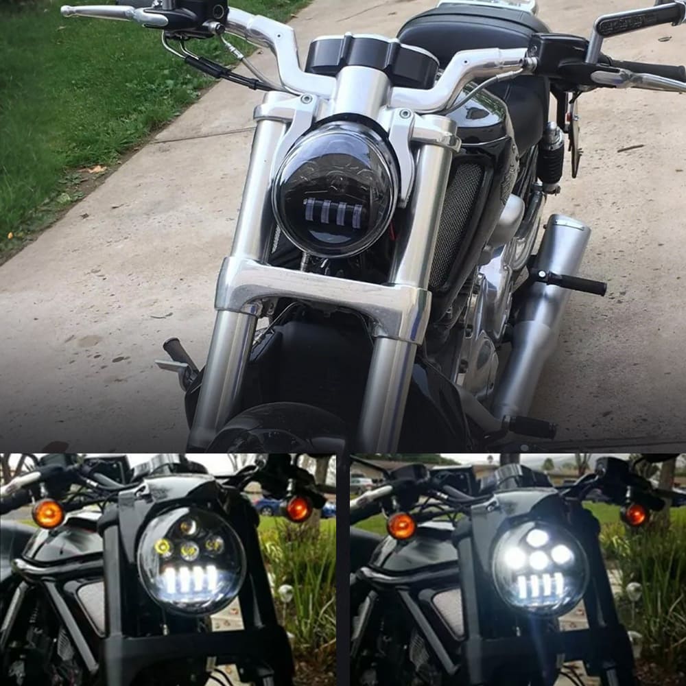 Farol de LED de motocicleta para V-Rod-JG-HL-1002