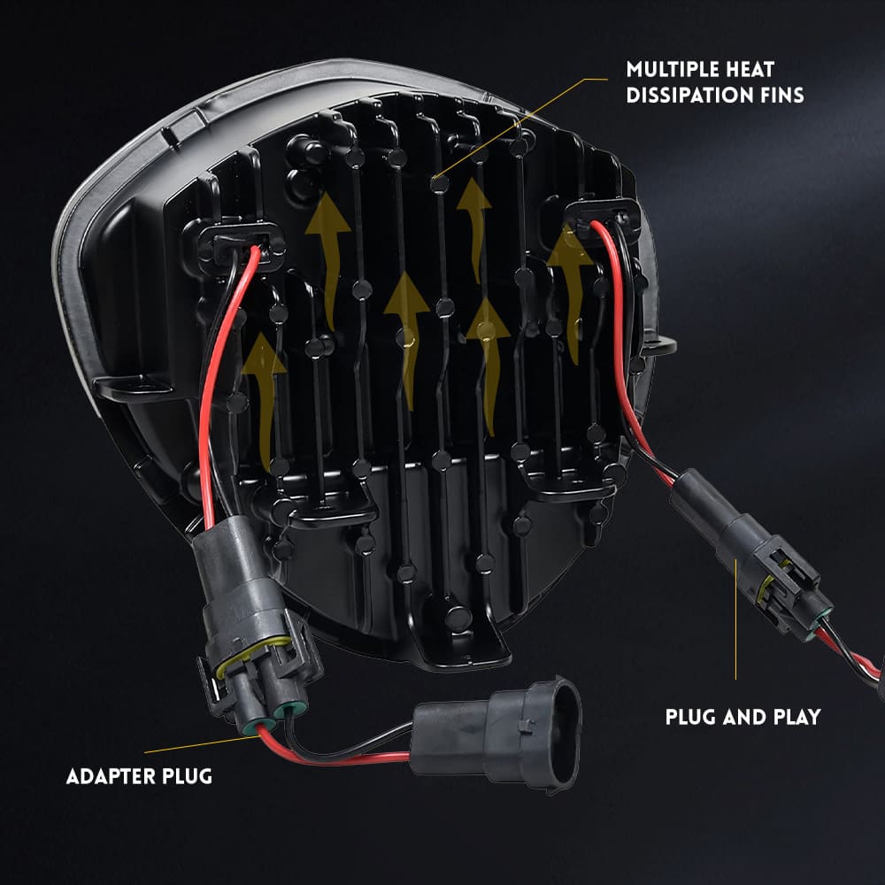 7 "MOTOCYCLE LED FACTOLE HIGH BAIXA PARA HARLEY 10-12 FLSTSE-HL-1003