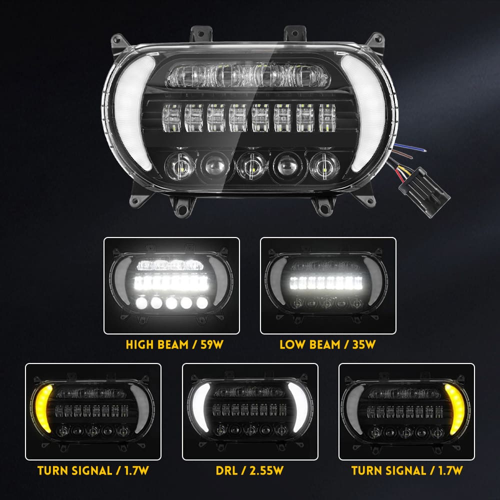 MOTOCYCLY LED FACTOLE ALTO VATO BAIXO PARA O GLIDE DE ESTRADA FLTRX 2015-2022-WSL-1001