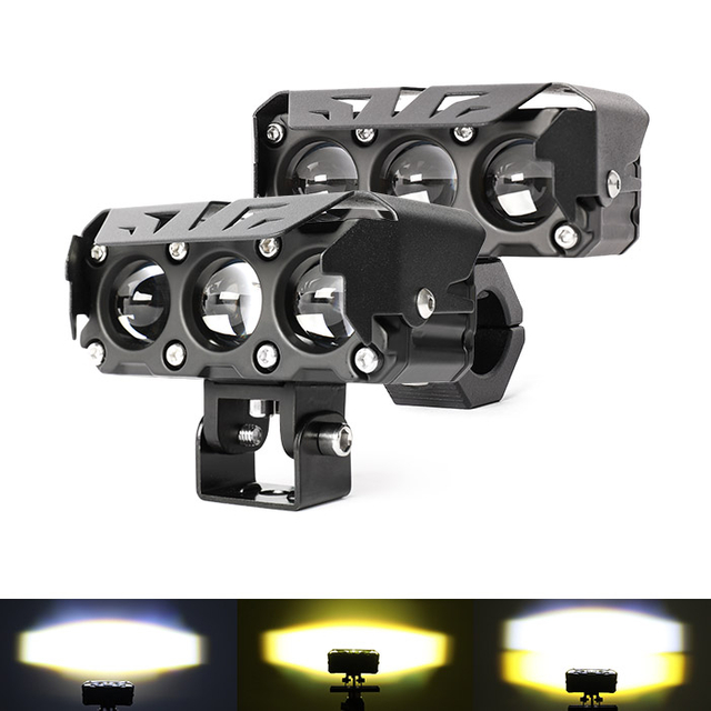 3 Lens de projetor HI/Auxiliar de feixe baixo Luzes de condução JG-993-3HP