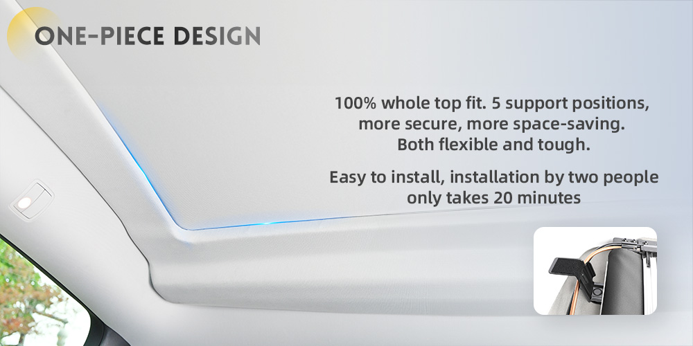 Modelo Y Telhado de vidro Solshade 5