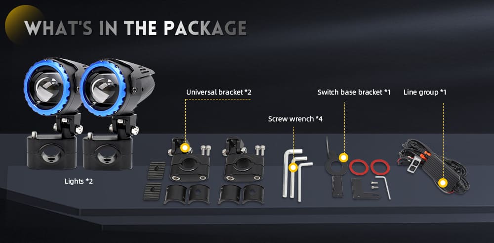 Luz de motocicleta LED &agrave; prova d'&aacute;gua com classifica&ccedil;&atilde;o IP68