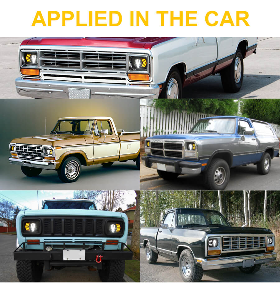 5x7 seta DLL Din&acirc;mico Dynamic Turn Signal LED Farol LED JG-T006