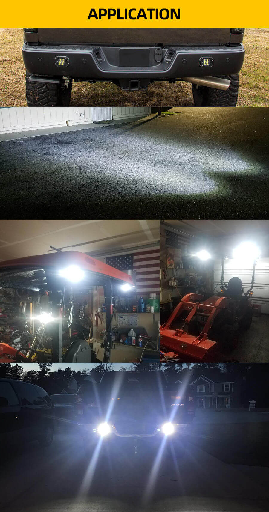 5 Po&ccedil;o de LED de montagem de 5 descarga JG-995DB-8 APLICA&Ccedil;&Atilde;O