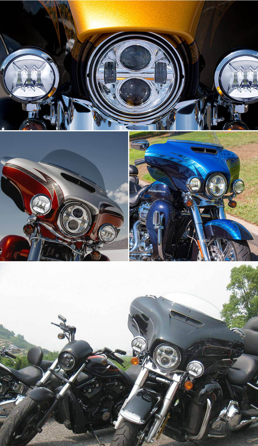 Aplica&ccedil;&atilde;o JG-W002A de 4,5 polegadas de nevoeiro da Harley