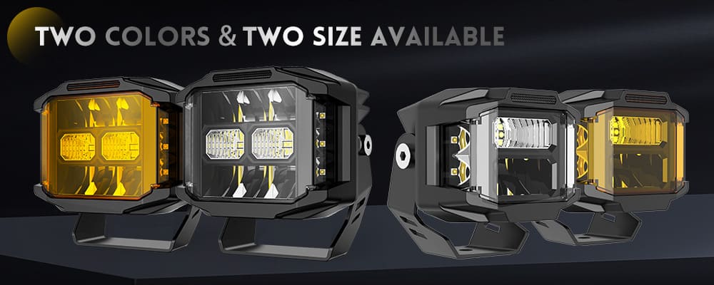 variantes de luz &acirc;mbar-branca-de-atirador lateral