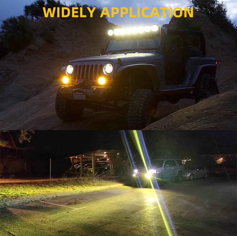 Aplica&ccedil;&atilde;o JG-LBY050 de atacado de luzes de condu&ccedil;&atilde;o redondas de 5 polegadas