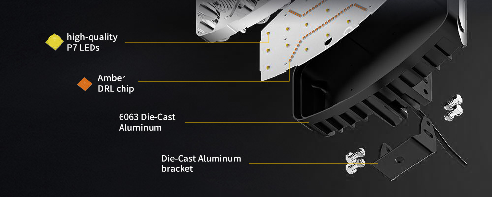 luzes mais brilhantes da estrada