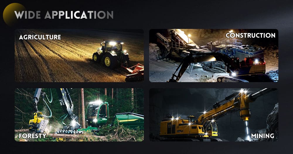 Holofotes do trator LED