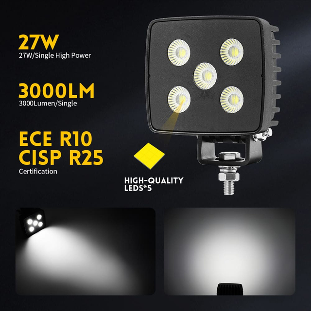 4.5 "Luzes de trabalho LED anti-Glare quadrado para tratores-GC-F35