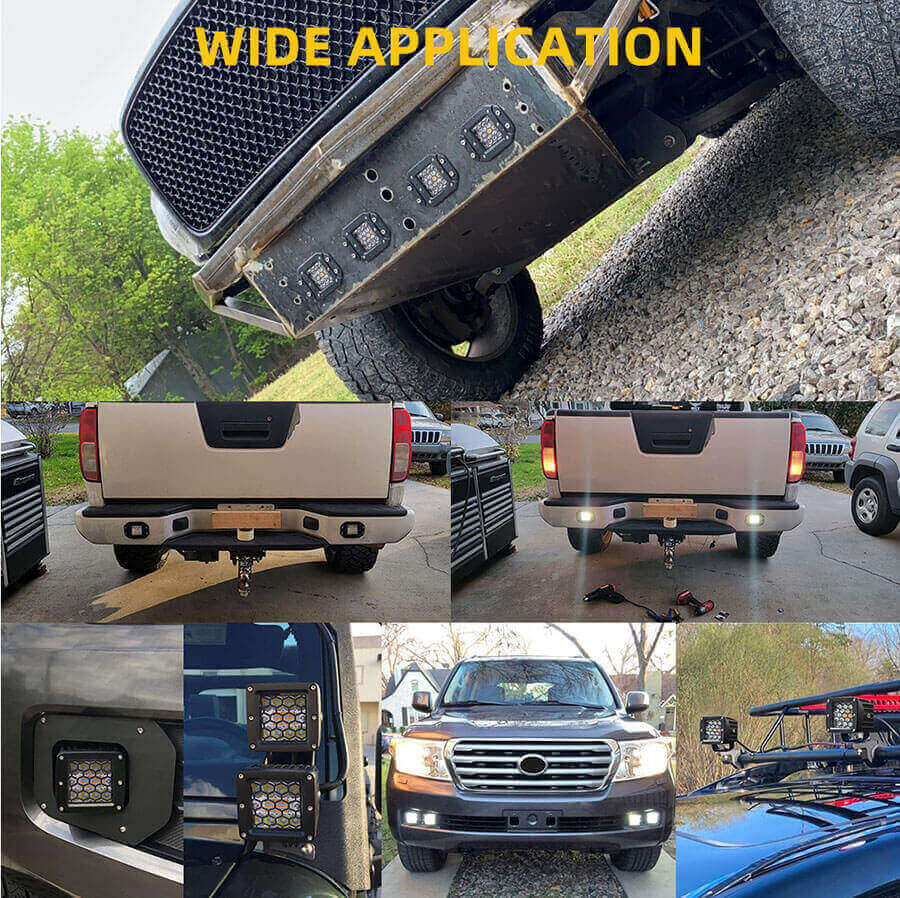 Luzes de valas piscantes Companhia de cores dupla JG-995TW-B-BS Aplicativo