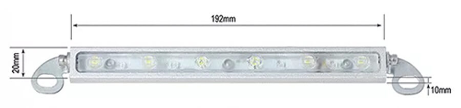 Luz LED para quadro de matr&iacute;cula, tamanho JG-916