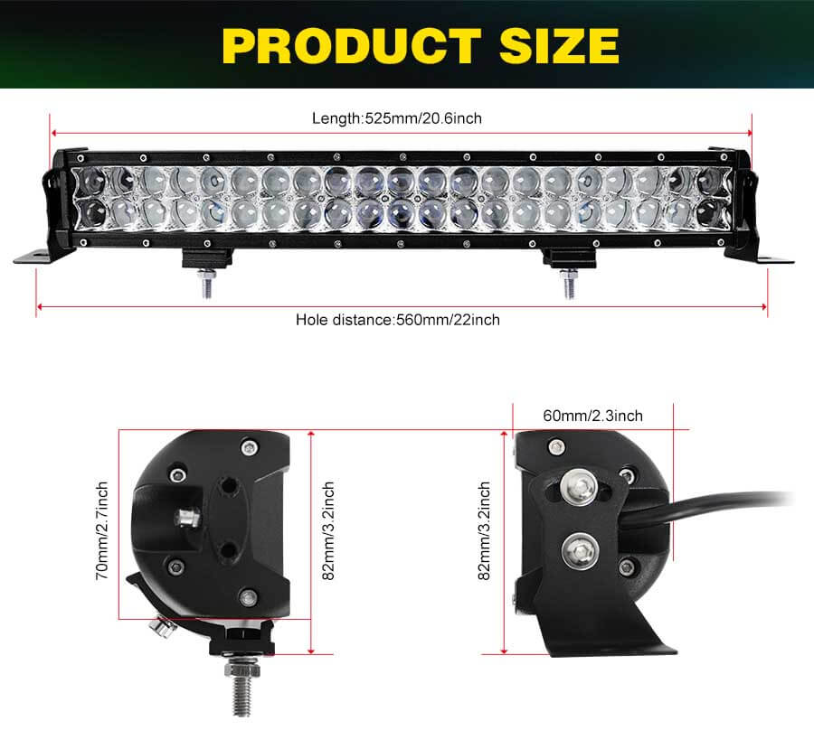 Barra de luz RGB com controle remoto JG-9624R