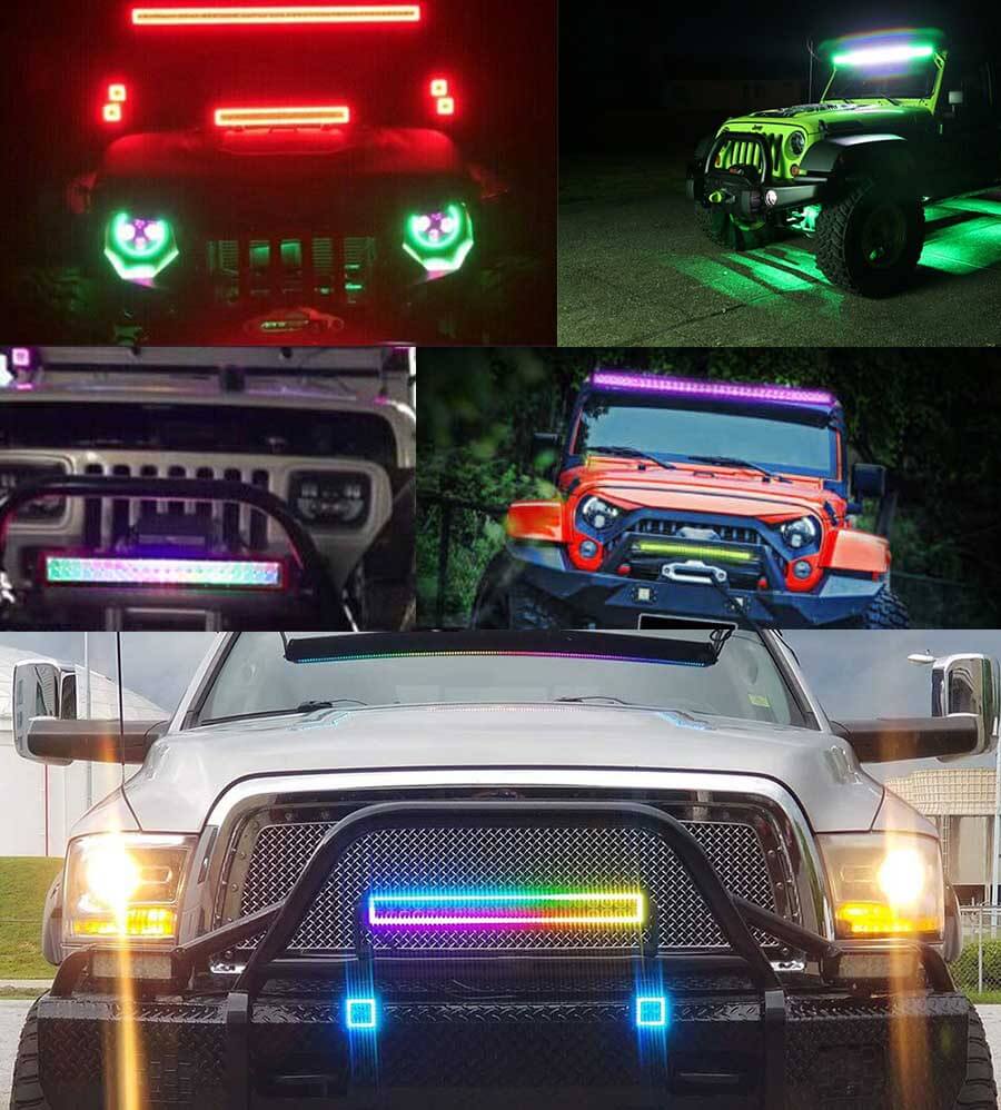 Barra de luz RGB com controle remoto JG-9624R