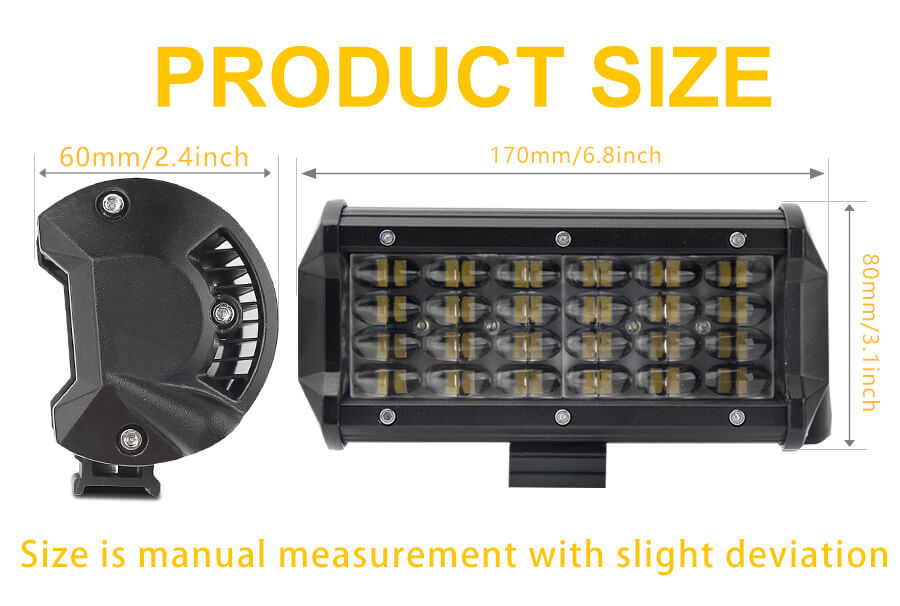 Quad Row conduziu o tamanho das vagens off-road