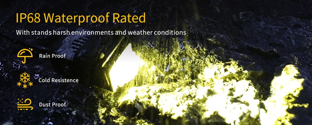 Luz de grade com classifica&ccedil;&atilde;o &agrave; prova d'&aacute;gua ip68, luzes de dire&ccedil;&atilde;o LED &agrave; prova de chuva e &agrave; prova de poeira para climas rigorosos