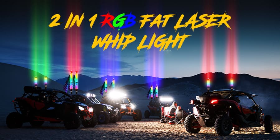 UTV-Grupo-Deserto-Noite-Laser-Whip-Light-Show