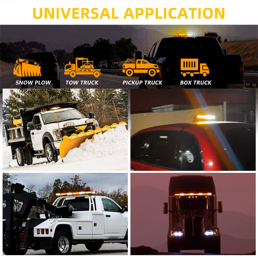 4 lados Base magn&eacute;tica emerg&ecirc;ncia barra de luz de luz BS-L03 Aplica&ccedil;&atilde;o