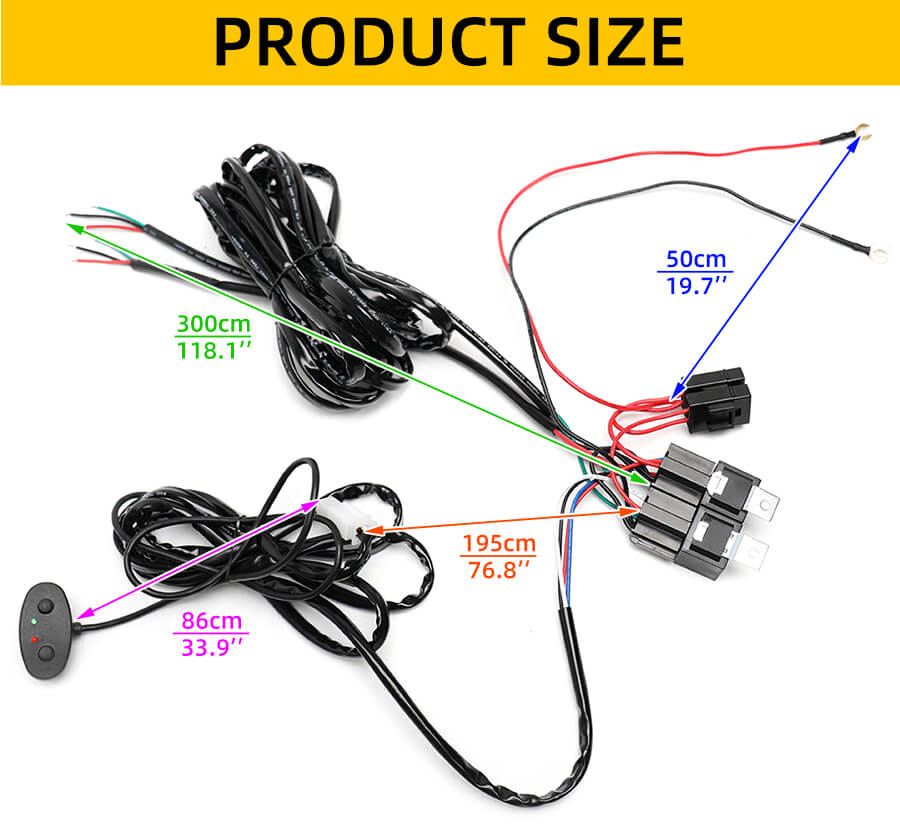 tamanho controlador intermitente Cablagem JG-XZ-PT