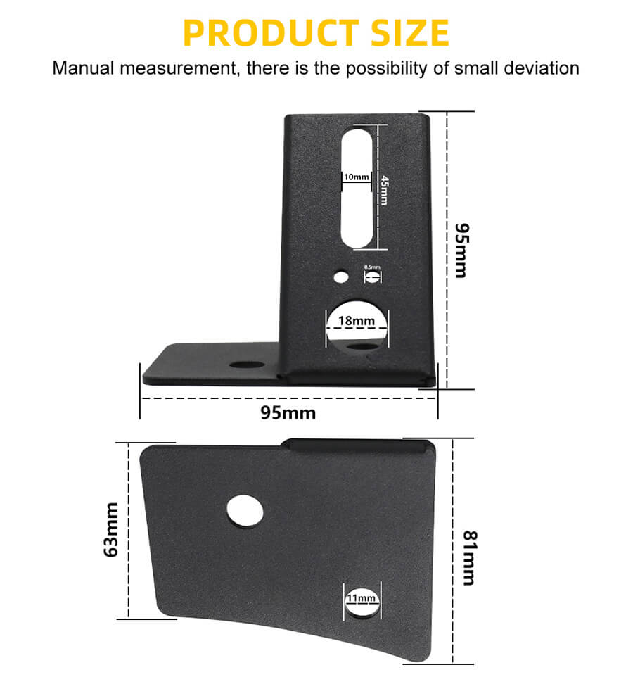 Jeep JK Windshield Torneira da dobradi&ccedil;a JG-JP001 Tamanho