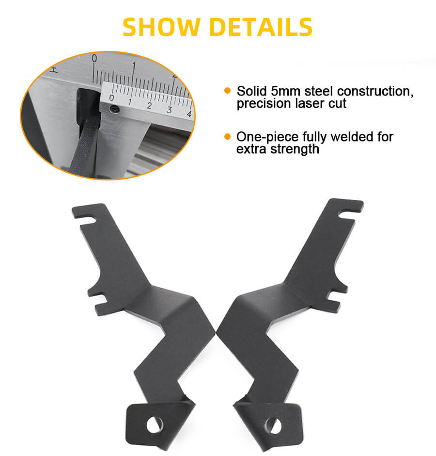 Ford F150 Raptor 15-18 Capuz frontal LED LED LIGHT LIGHT PILLAR PILLAR SUPORTE JG-MQ-010 VANTAGENS