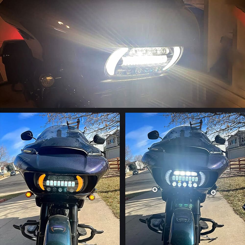 MOTOCYCLY LED FACTOLE ALTO VATO BAIXO PARA O GLIDE DE ESTRADA FLTRX 2015-2022-WSL-1001