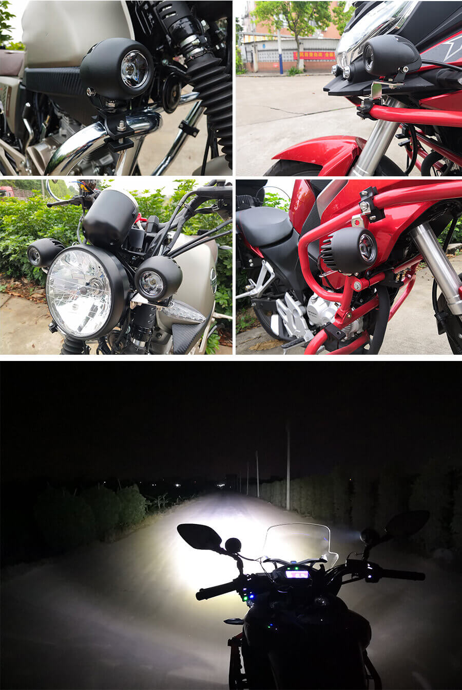 2,7 polegadas motocicletas pequenas luzes de nevoeiro JG-992Z aplica&ccedil;&atilde;o