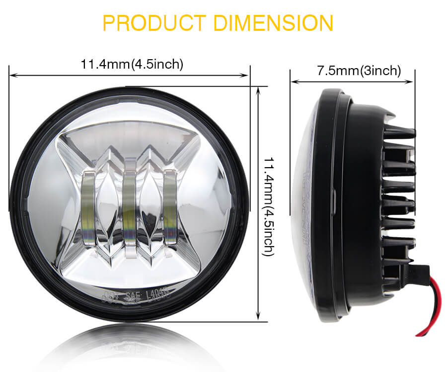 Fornecedor de luz de nevoeiro de 4,5 polegadas