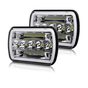 7x6 Angel Eyes DRL LED SQUECTLILT para caminhão JG-1003-HP