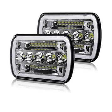 7x6 Angel Eyes DRL LED SQUECTLILT para caminhão JG-1003-HP
