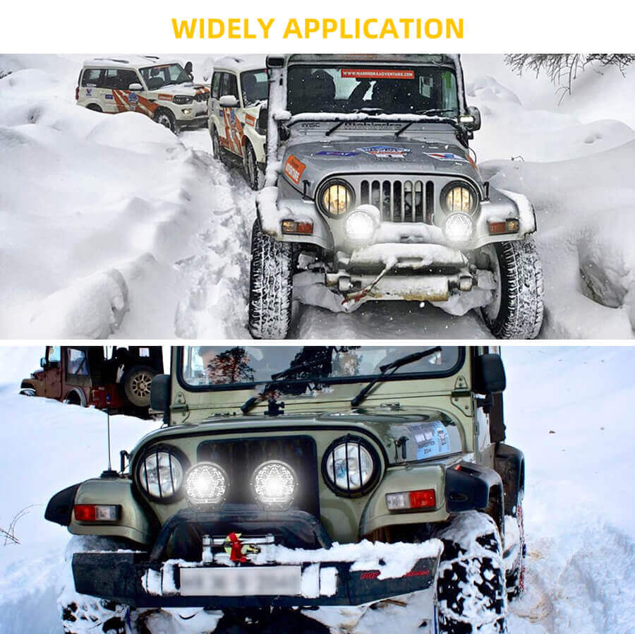 Refletores de 7 polegadas com aplica&ccedil;&atilde;o DRL Wholesale JG-D001