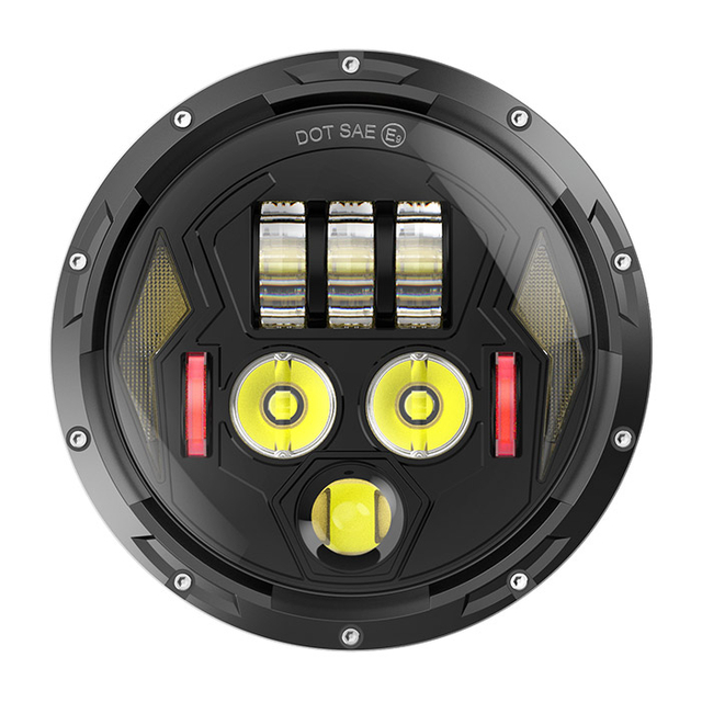 7in Farol de motocicleta com DRL JG-J005V