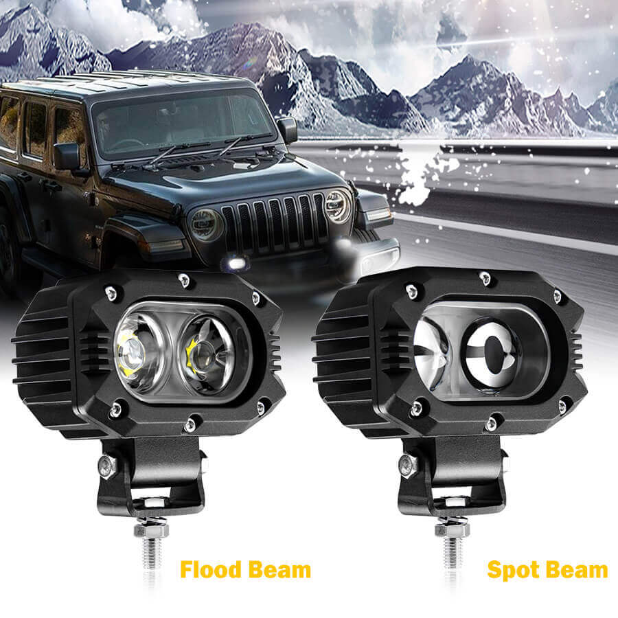 Luzes auxiliares LED de alta intensidade para Jeep and Motorcycle JG-914Z Detalhes