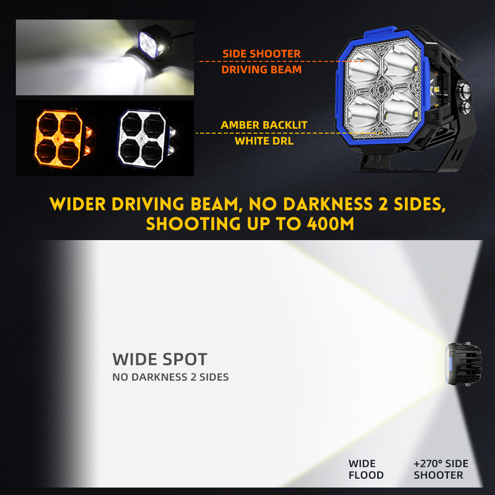 Ultra Bright 60W Cube LED POD Spot Beam para Jeep-F993-3