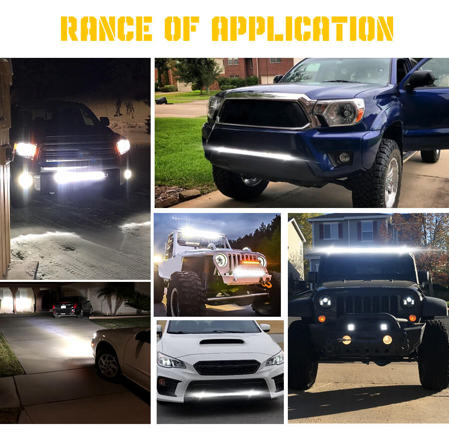 Barra de luz LED de linhas duplas Slim Wholesale JG-9620Z Aplica&ccedil;&atilde;o (1)