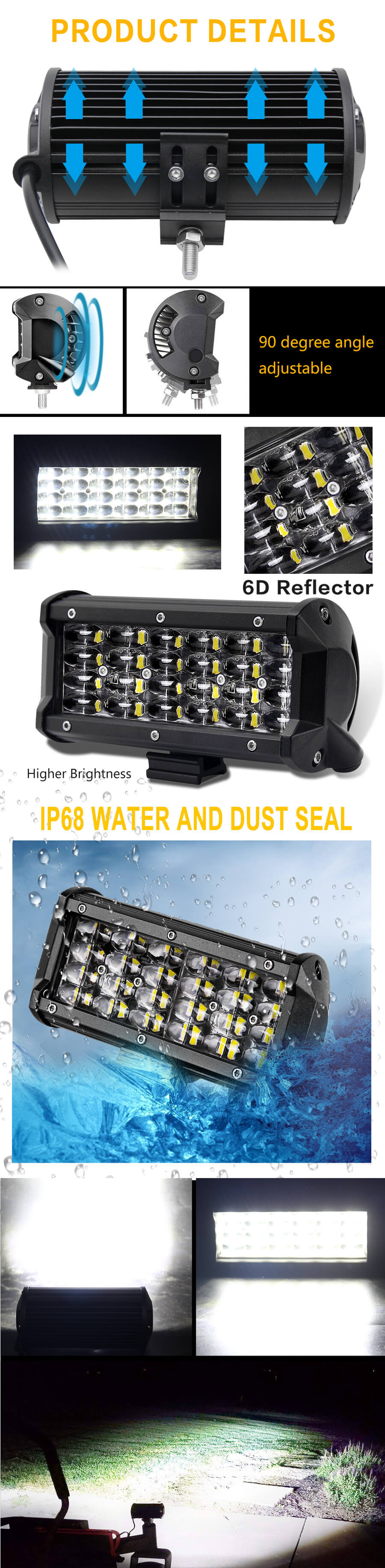 Barra de luz LED atacado f&aacute;brica