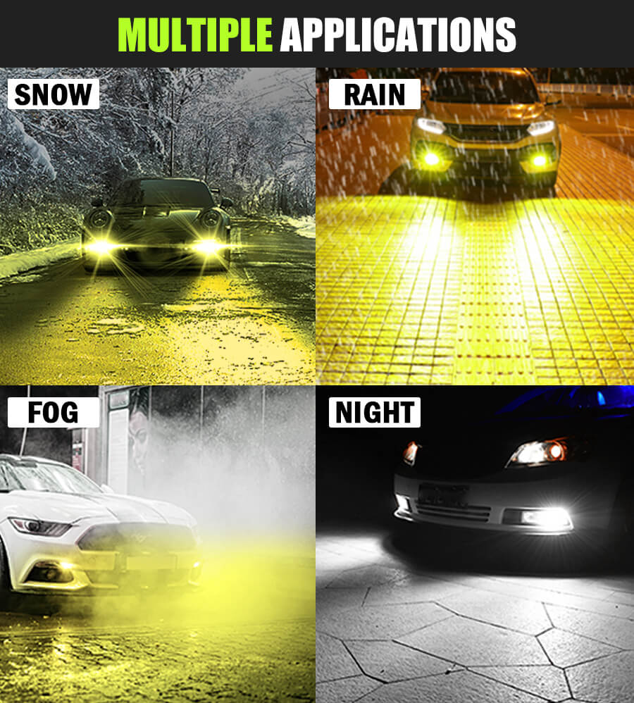 2020-Greenyellow-Dark-Grey-Fanless-Led Heartlight-Bulb-FOG-Light-Bulb-JG-K1-Aplica&ccedil;&atilde;o