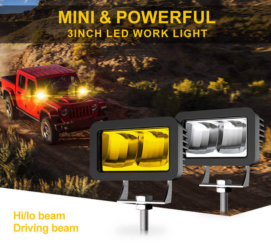 Mini Lights de dire&ccedil;&atilde;o de 3 polegadas F&aacute;brica JG-926H Detalhes